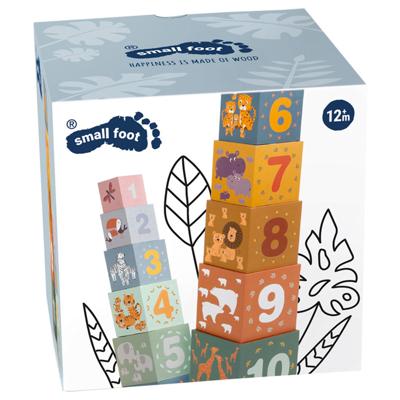 Small Foot stapelblokken karton, 10dlg.