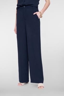 Geisha Pants Crinckle 61111-21 Broek 675 Navy