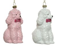 hond kunststof l6.50b9h12 cm a2 kerst - Decoris