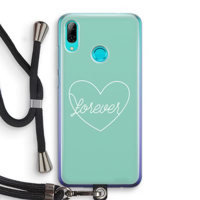 Forever heart pastel: Huawei P Smart (2019) Transparant Hoesje met koord