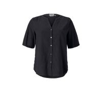 Tom Tailor My True Me top met plooien zwart - thumbnail
