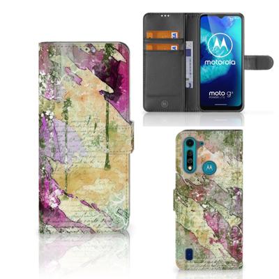 Hoesje Motorola G8 Power Lite Letter Painting Hoesje Motorola G8 Power Lite Letter Painting