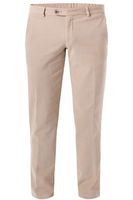 HILTL Slim Fit Chino bruin, Effen