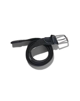 HEMA Gevlochten elastische heren riem 3.5cm zwart (zwart)