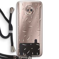 Hipster stripes: Motorola Moto G6 Transparant Hoesje met koord