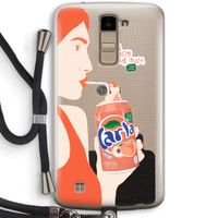 Peach please!: LG K10 (2016) Transparant Hoesje met koord