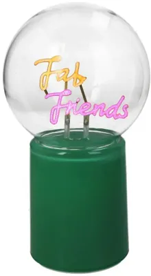 Kersten ornament glas fab friends 12x21cm groen, transparant
