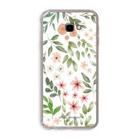 Botanical sweet flower heaven: Samsung Galaxy J4 Plus Transparant Hoesje