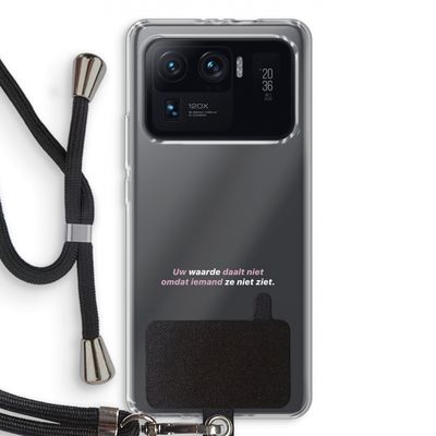 uw waarde daalt niet: Xiaomi Mi 11 Ultra Transparant Hoesje met koord