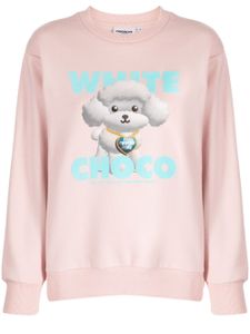 CHOCOOLATE sweat en coton à imprimé graphique - Rose