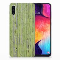 Samsung Galaxy A50 | Bumper Hoesje | Green Wood