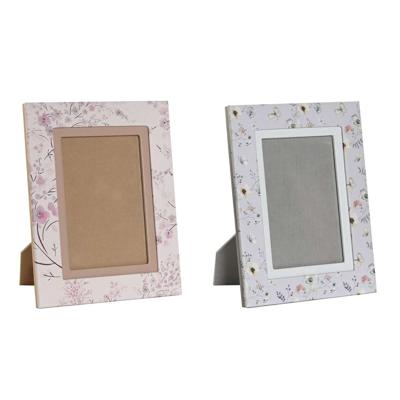 Handtas Dames DKD Home Decor Blauw Wit Grijs Kameel Licht Roze 16,5 x 2 x 21,5 cm (2 Stuks)