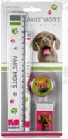 Van Der Doelen Schrijfset met print van hond en kat Van Der Doelen Schrijfset met print van hond en kat