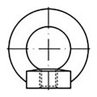 TOOLCRAFT TO-6855684 Ringmoeren M6 DIN 582 Staal Verzinkt 25 stuk(s) - thumbnail