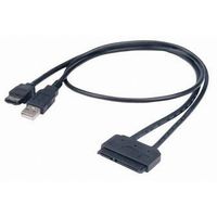 Akasa Harde schijf Adapter [1x SATA-combi-bus 15+7-polig - 1x USB-A 2.0 stekker, eSATA-stekker 7-polig]
