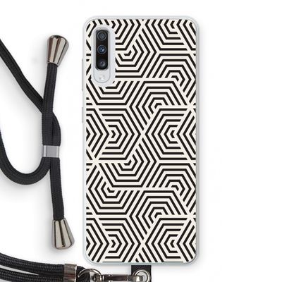 Magic pattern: Samsung Galaxy A70 Transparant Hoesje met koord