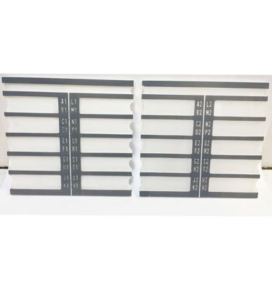 Titelstrip Houders Voor De Wurlitzer Model 2000 Grijs - SET van 2
