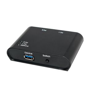 LogiLink UA0216 interface hub USB 3.2 Gen 1 (3.1 Gen 1) Type-B 5000 Mbit/s Zwart