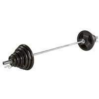 Tunturi Olympische Halterset l Tri-Grip Barbell Set 100 kg