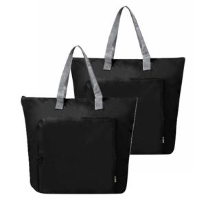Koeltas Bondi - 2x - zwart - lunchpakket of drankjes - 15 liter - 45 x 36 x 9 cm - shopper model