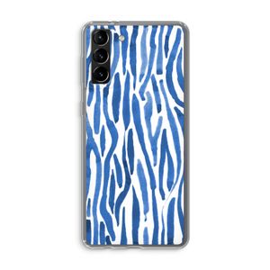 Blauwe nerven: Samsung Galaxy S21 Plus Transparant Hoesje
