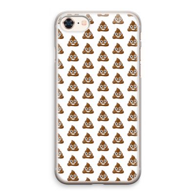 Poop emoji: iPhone 8 Transparant Hoesje