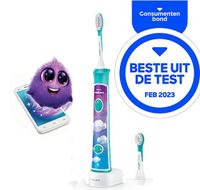 Philips Sonicare Philips HX6322/04 Elektrische kindertandenborstel Sonisch Wit, Bont