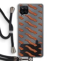 Bacon to my eggs #2: Samsung Galaxy A12 Transparant Hoesje met koord