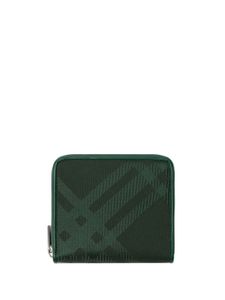 Burberry portefeuille à carreaux en jacquard - Vert