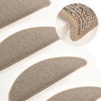 Trapmatten 15 st 65x21x4 cm Bruin Halfrond Groot