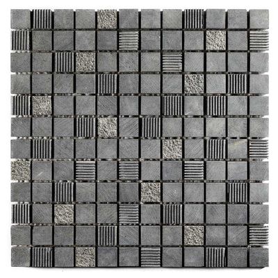 Natural Touch Bluestone mozaiek 23x23 mm antraciet mat