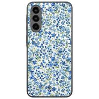Samsung Galaxy A36 hoesje - Vintage blue floral