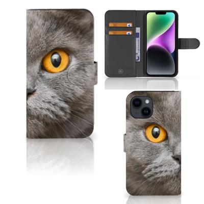 Telefoonhoesje | Met pasjeshouder | iPhone 15 Britse Korthaar