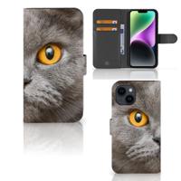 Telefoonhoesje | Met pasjeshouder | iPhone 15 Britse Korthaar Telefoonhoesje | Met pasjeshouder | iPhone 15 Britse Korthaar