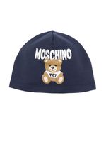 Moschino Kids bonnet à imprimé Teddy Bear - Bleu