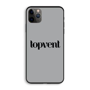 Topvent Grijs Zwart: iPhone 11 Pro Biologisch afbreekbaar hoesje