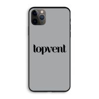 Topvent Grijs Zwart: iPhone 11 Pro Biologisch afbreekbaar hoesje