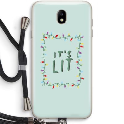 It's Lit: Samsung Galaxy J7 (2017) Transparant Hoesje met koord