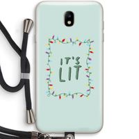 It's Lit: Samsung Galaxy J7 (2017) Transparant Hoesje met koord