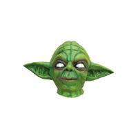 Star Wars Yoda masker van latex - groen - verkleedmasker - carnaval - volwassenen
