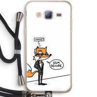 GSM secure: Samsung Galaxy J3 (2016) Transparant Hoesje met koord