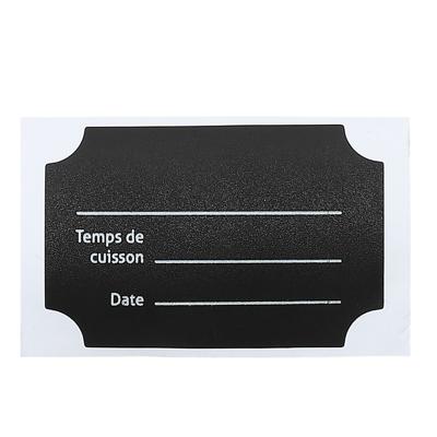 Krijtbord etiketten/stickers - 24x stuks - rechthoekig - herschrijfbaar - Keuken labels