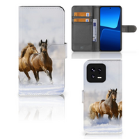 Xiaomi 13 Telefoonhoesje met Pasjes Paarden