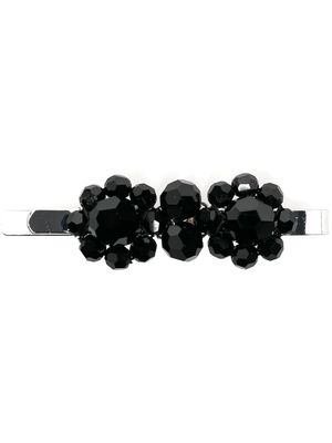 Simone Rocha barrette à ornements en cristal - Noir