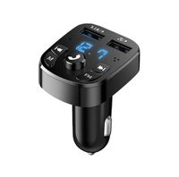 Draadloze Bluetooth Handsfree Carkit Zender - MP3-speler - Dubbele USB-oplader - FM Transmitter voor in de auto - thumbnail