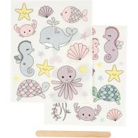 Creativ Company Rub-on stickers, oceaan, vel 12,2x15,3 cm, 1 doos