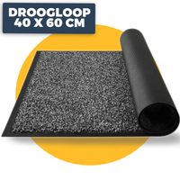 Deurmat binnen droogloop - 40 x 60 cm - Donkergrijs - Pasper deurmatten