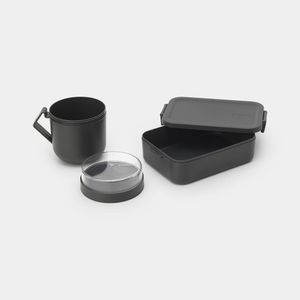 Brabantia Make & Take Lunchset - 2-delig - Kunststof - Dark Grey