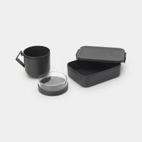 Brabantia Make & Take Lunchset - 2-delig - Kunststof - Dark Grey - thumbnail