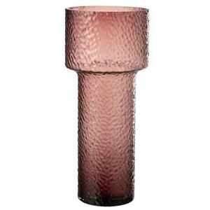 J-Line vaas Betty - glas - rose - large - 45 cm hoog